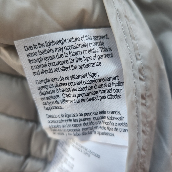 NWT Michael Kors XS Down Jacket Silver Packable - Picture 9 of 14
